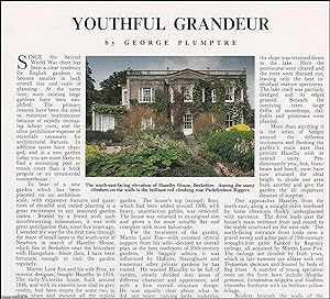 Youthful Grandeur: Hazelby House. Several pictures and accompanying text, removed from an origina...