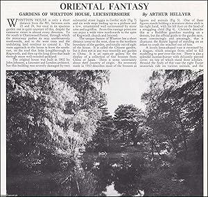 Oriental Fantasy: Gardens of Whatton House Leicestershire. Several pictures and accompanying text...