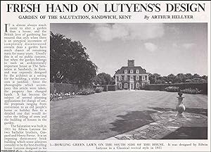 Fresh Hand on Lutyens's Design: Garden of The Salutation, Sandwich, Kent. Several pictures and ac...