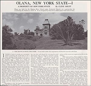 Olana, New York State - Part I and II. Several pictures and accompanying text, removed from an or...