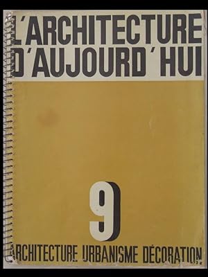 L'ARCHITECTURE D'AUJOURD'HUI n°9 1933 CHAREAU, MAISON DE VERRE, HOWE AND LESCAZE