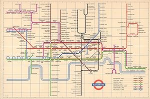 London Transport - Railways diagram of lines - 1955 [355/542D/500,000]