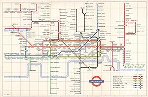 London Transport - Underground diagram of lines - 1959 [359 582Z/500,000]