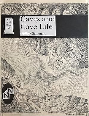 ROBERT GILLMOR, CAVES AND CAVE LIFE , ORIGINAL DRAWING AND LAYOUT, NEW NATURALIST DUST JACKET ART...