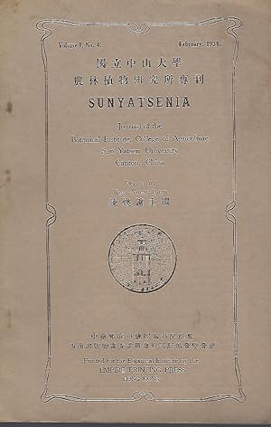 Contributions to the Flora of Kwangtung and South-eastern China (1). + Some Additional Kwantung P...