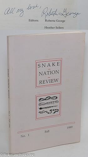 Snake Nation Review: #1, Fall 1989 [signed by the editor]