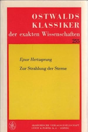 Zur Strahlung der Sterne : 3 Arbeiten. von. Eingel. u. mit Anm. vers. von Dieter B. Herrmann / Os...