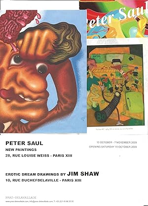 Peter Saul - a collection of 10 invitations
