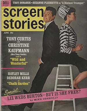 Screen Stories Magazine June1964 Tony Curtis, Christine Kaufmann