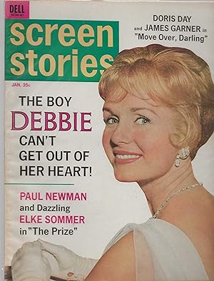 Screen Stories Magazine January 1964 Debbie Reynolds. Steve McQueen NF