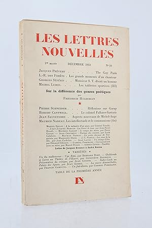 Les lettres nouvelles N°10 de la 1ère année