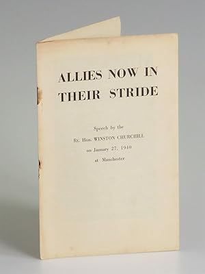 Allies Now in Their Stride - then-First Lord of the Admiralty Winston S. Churchill's broadcast sp...