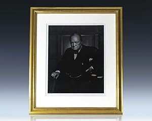 Yousuf Karsh Signed Winston S. Churchill Portrait.
