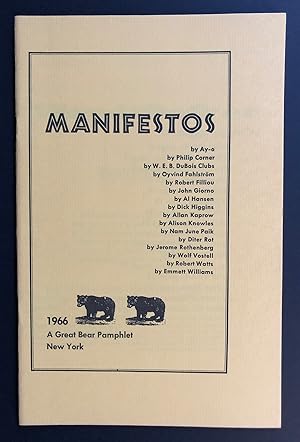Manifestos (A Great Bear Pamphlet)