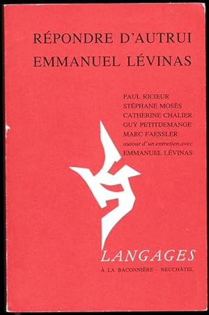 Répondre d'autrui Emmanuel Lévinas