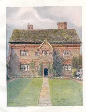 Crossway's Farm in Surrey 1914 original beautiful Vintage Color Illustration
