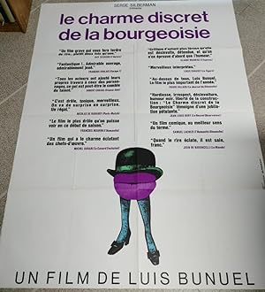 Pre Affiche Pliée 120x160cm LE CHARME DISCRET DE LA BOURGEOISIE 1972 Luis Bunuel