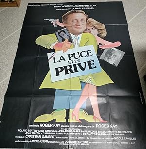 La puce et le privé, affiche cinéma originale 1981, 120x160