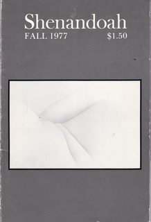 Shenandoah: The Washington and Lee University Review Vol. XXIX No. 1 Fall 1977
