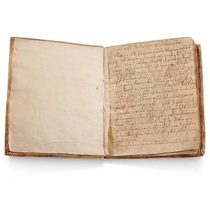 Autograph alchemical manuscript notebook.