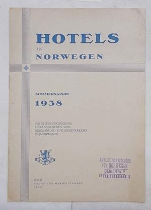 Hotels in Norwegen. Sommersaison 1938.