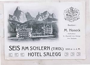 Seis am Schlern (Tirol). Hotel Salegg.