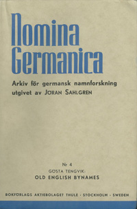 Old english bynames [Nomina Germanica]