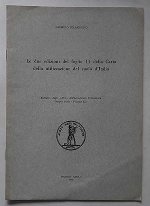 Le due edizioni del foglio 11della Carta della utilizzazione del suolo d'Italia
