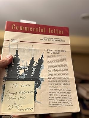 commercial letter canadian imperial bank of commerce, 1960-1966. Total 56 issues