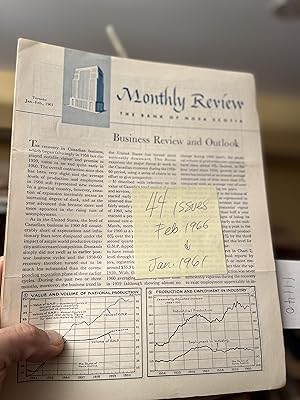 monthly review the bank of nova Scotia. 1961-1966 Total 44 issues