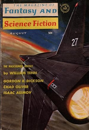 The Magazine of Fantasy and Science Fiction August 1965. Collectible Pulp Magazine.
