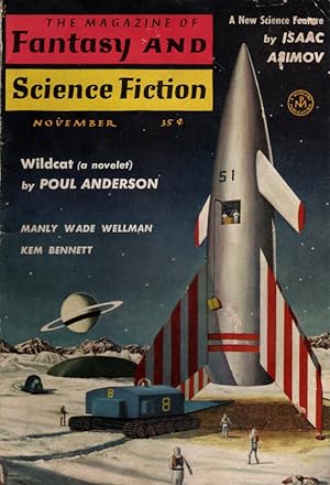 The Magazine of Fantasy and Science Fiction November1958. Collectible Pulp Magazine.