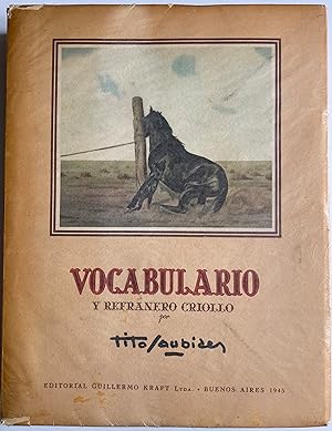 Vocabulario y refranero criollo con textos y dibujos originales