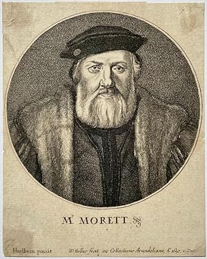 Antique print, etching | Portrait of Mr. Morett: Charles de Solier de Morette, published 1647, 1 p.
