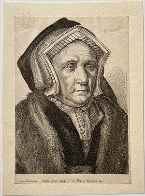 Antique print, etching | Portrait Lady Margaret Butts, published 1649, 1 p.