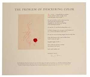 The Problem of Describing Color (Signed Broadside)