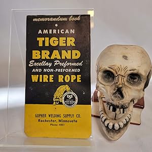 Mid 1940s -early 1950s US Steel Tiger Brand Wire Rope memo pad