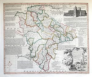 DEVON, Emanuel Bowen, Royal English Atlas, Original Antique Illustrated Map 1778