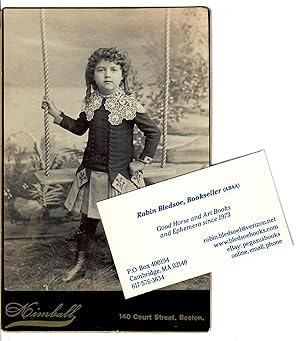 Cabinet Card of Curly-Headed Girl by Swing