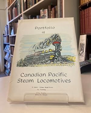 Portfolio of Canadian Pacific Steam Locomotives. 10 Multi-Colour Hand Prints for framing