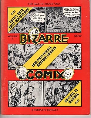 Bizarre Comix vol 4 Ruth's Wild West Adventures, Lino Foils Female Western Bandits and Captives i...