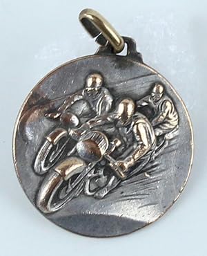 MOTO CLUB SALUZZO: TROFEO CITTA' DI SALUZZO 1957 - Medaglia in bronzo argentato: