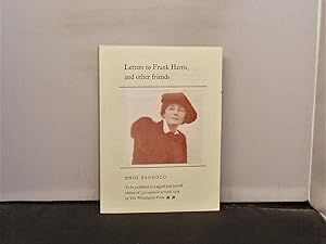 The Whittington Press - Prospectus for Letters to Frank Harris and other friends by Enid Bagnold