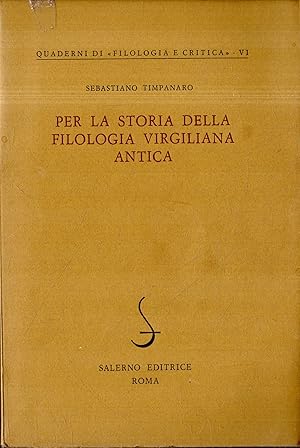 Per la storia della filologia virgiliana antica