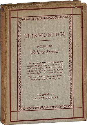 Harmonium [John Clellon Holmes's copy]