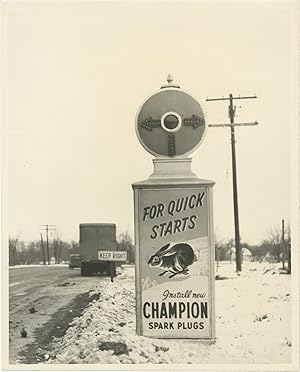 Archive of 26 original mid-Atlantic roadside alert signs with advertisements, circa 1930s-1940s
