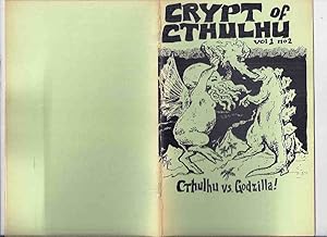 Crypt of Cthulhu, Volume 1, # 2, Yuletide 1981: Cthulhu Vs. Godzilla (inc. The Statement of Lin C...