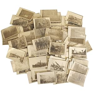 Extensive Archive of 109 Real Photo Postcards Showing World War I Military, Heavy Artillery, and ...