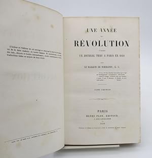 Une année de Révolution d'après un journal tenu à Paris en 1848