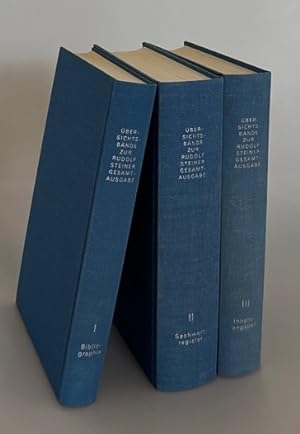 Übersichtsbände zur Rudolf Steiner Gesamtausgabe [3 Bde., =komplett]. 1: Bibliographische Übersic...